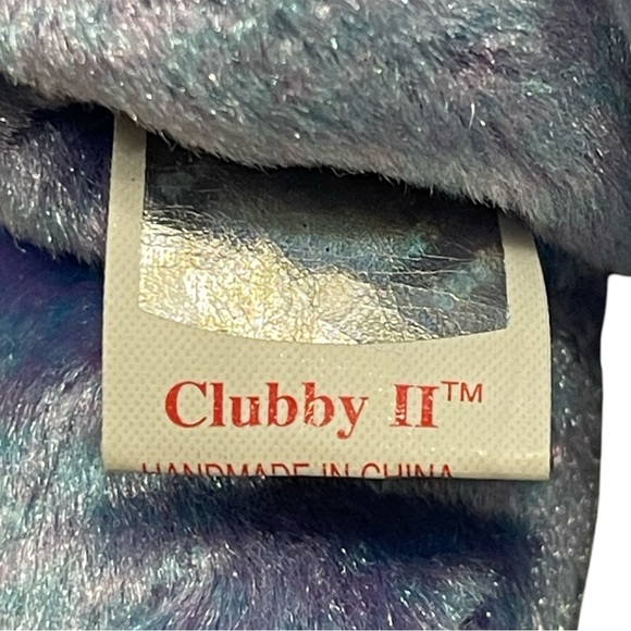 Clubby 11 1999 Ty Beanie Babies Blue Teddy Bear Plush Toy! - Picture 4 of 5